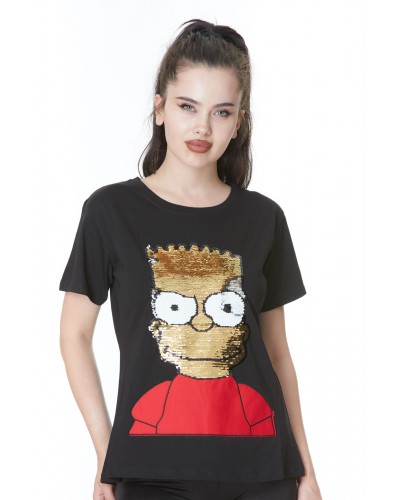 Pul Nakışlı Tshirt 